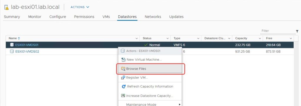 Storage System Log VMware Warning: System logs are stored on non-persistent storage ...